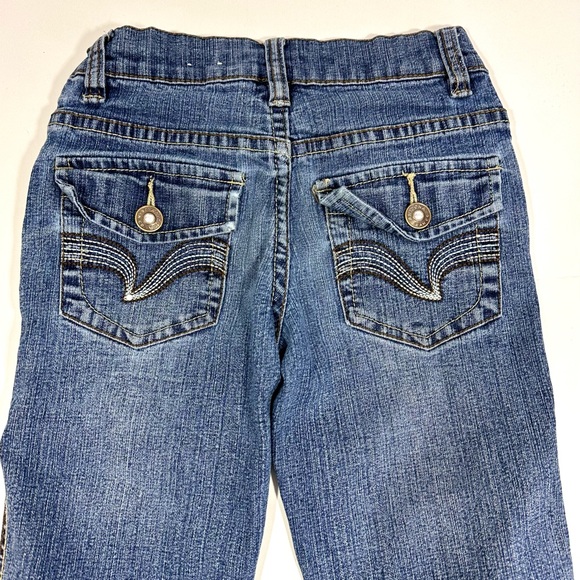 Set of 2 - Old Navy & Arizona Jean Co Girls Size 7 Blue Denim Capri Jeans - Picture 16 of 16